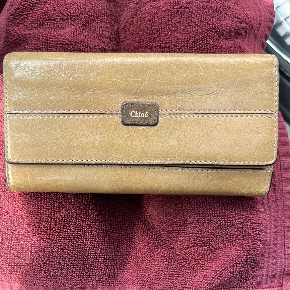 COPY - Chloé Tan Leather Wallet